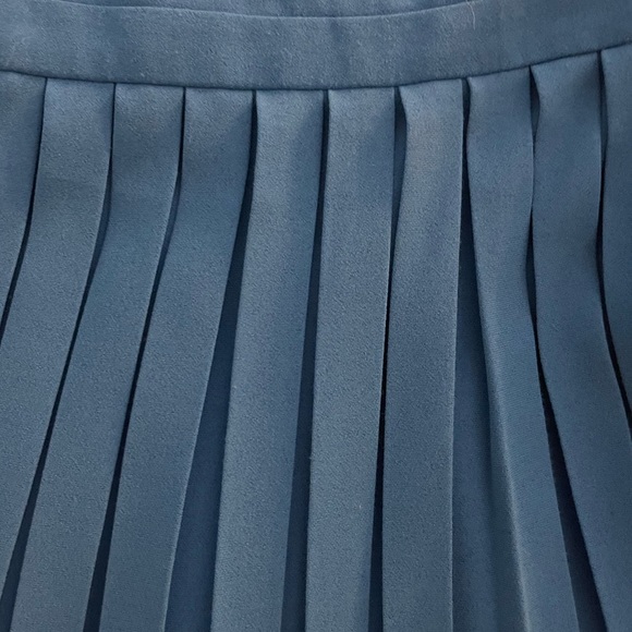 Blue Pleated Dress with roping detail - Picture 5 of 6